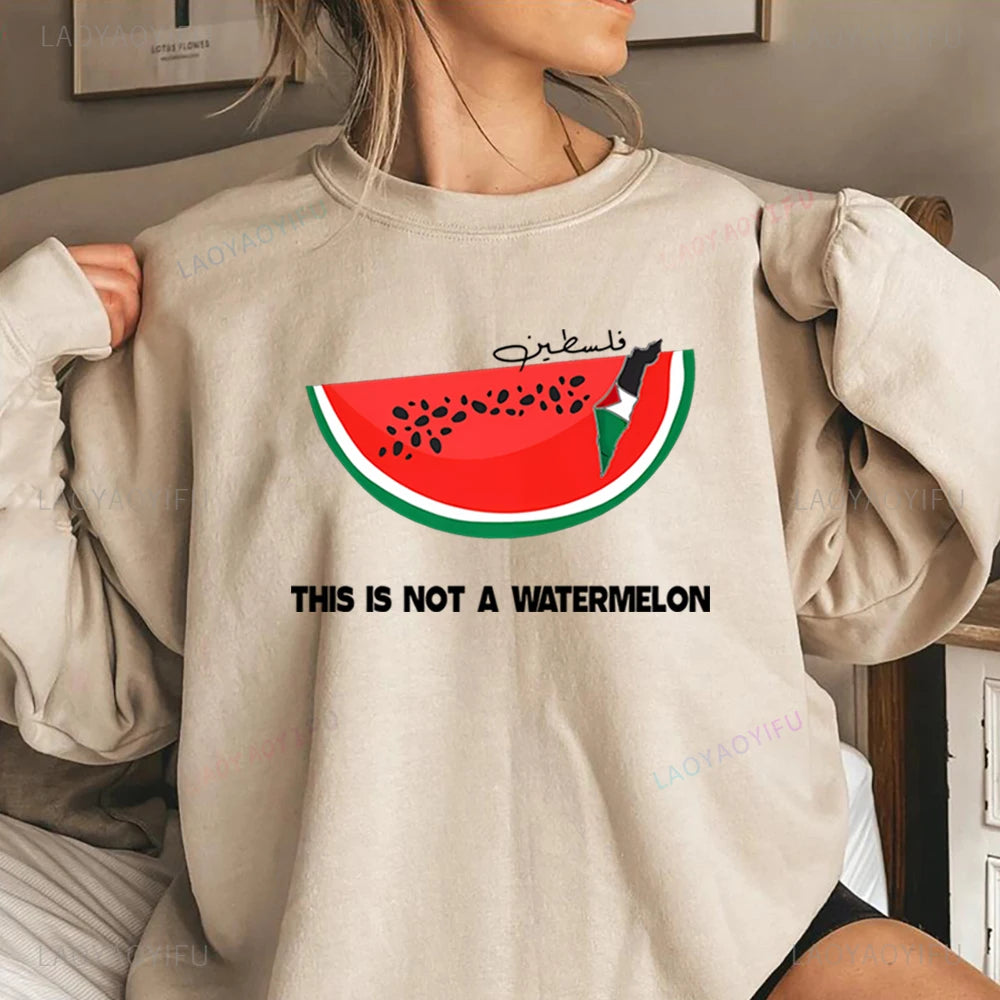 This Is Not A Watermelon Sweatshirt "Ceci N'est Pas Une Pastèque"  Hoodie