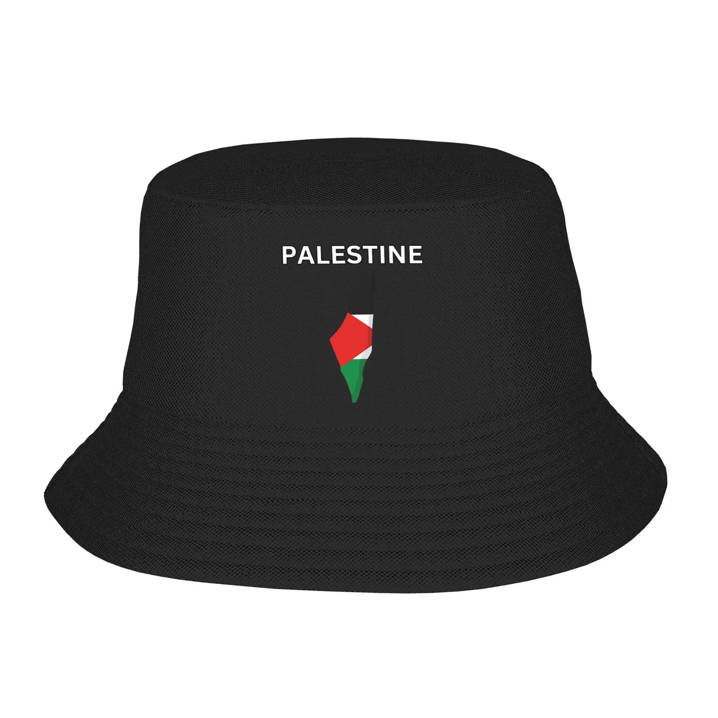 Palestine Flag Map Design Bucket Hat