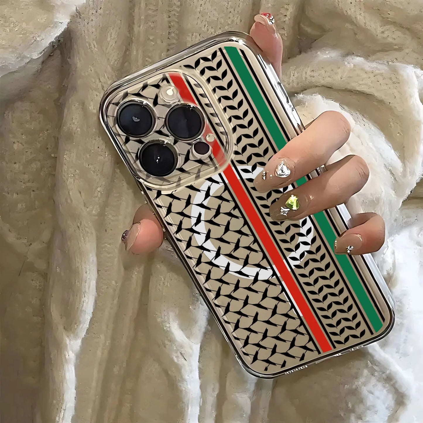 Hattah Keffiyeh Magsafe Magnetic Phone Case for iPhone Tpu Cover