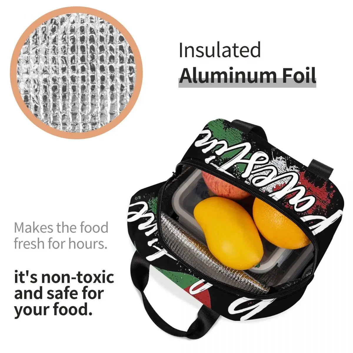 Palestine Flag Lunch Cooler Bag