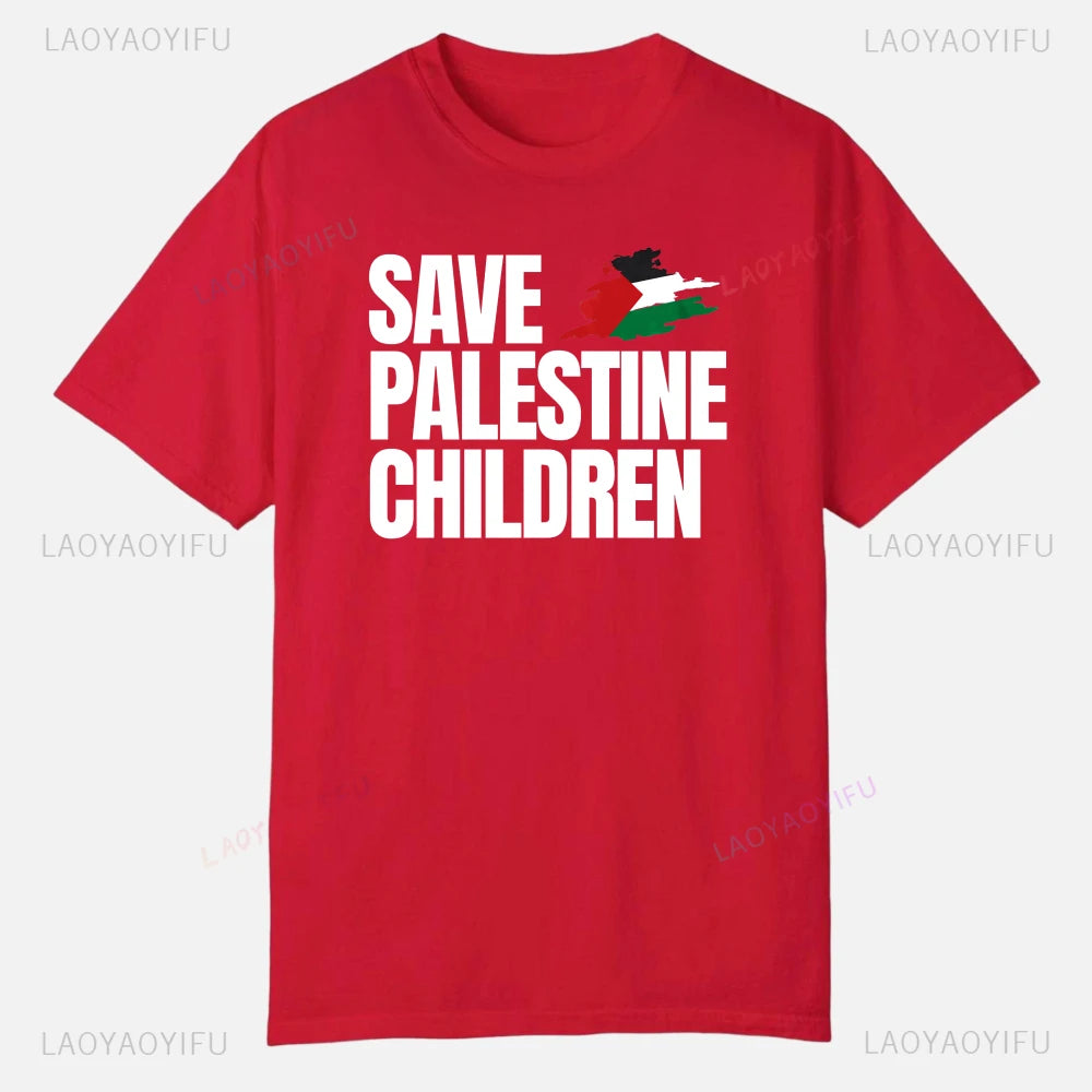 Palestine  Short Sleeve  Cotton T-shirt