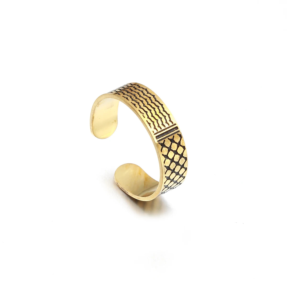 Palestine kuffya and map Ring