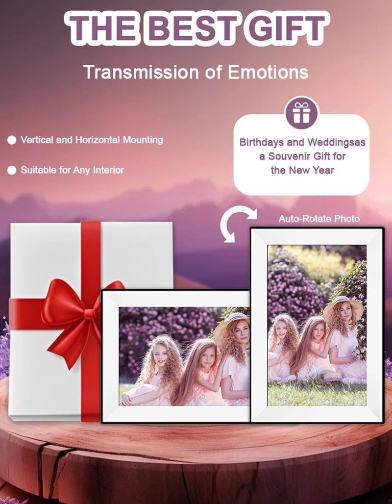 Uhale Digital Picture Frame 10.1 Inch 32GB Smart WiFi Smart digital photo frame with 1280x800 IPS HD Touch Screen