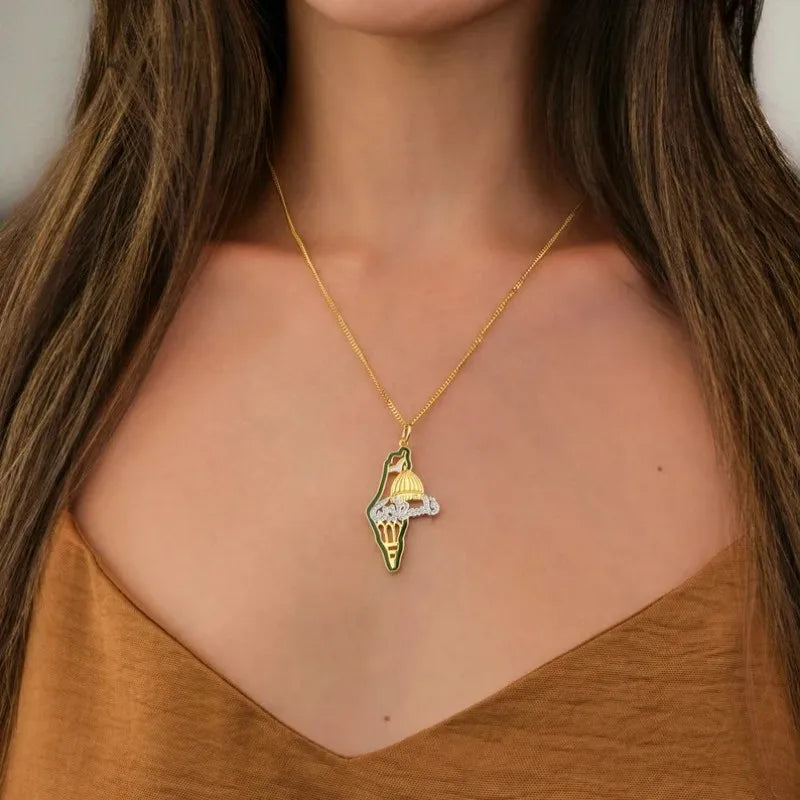 Palestine Arabic letter with al-Aqsa mosque