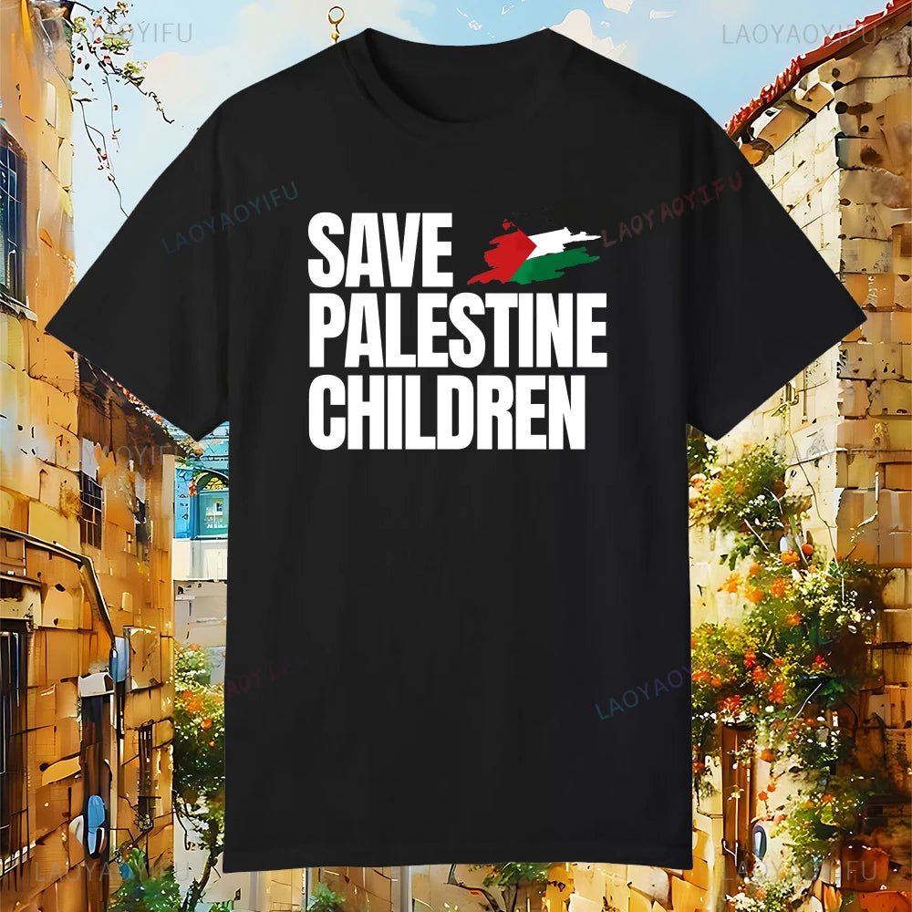 Palestine  Short Sleeve  Cotton T-shirt