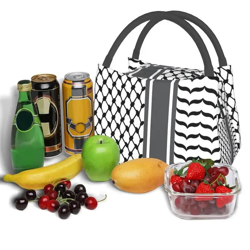 Palestinian Keffiyeh  Lunch Bags Outdoor Waterproof Cooler