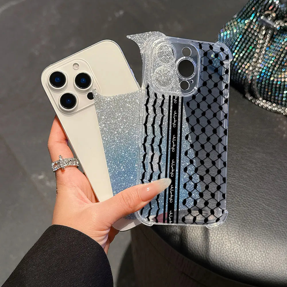 Fashion Hattah Keffiyeh Phone Case For iPhone Clear Back Cover