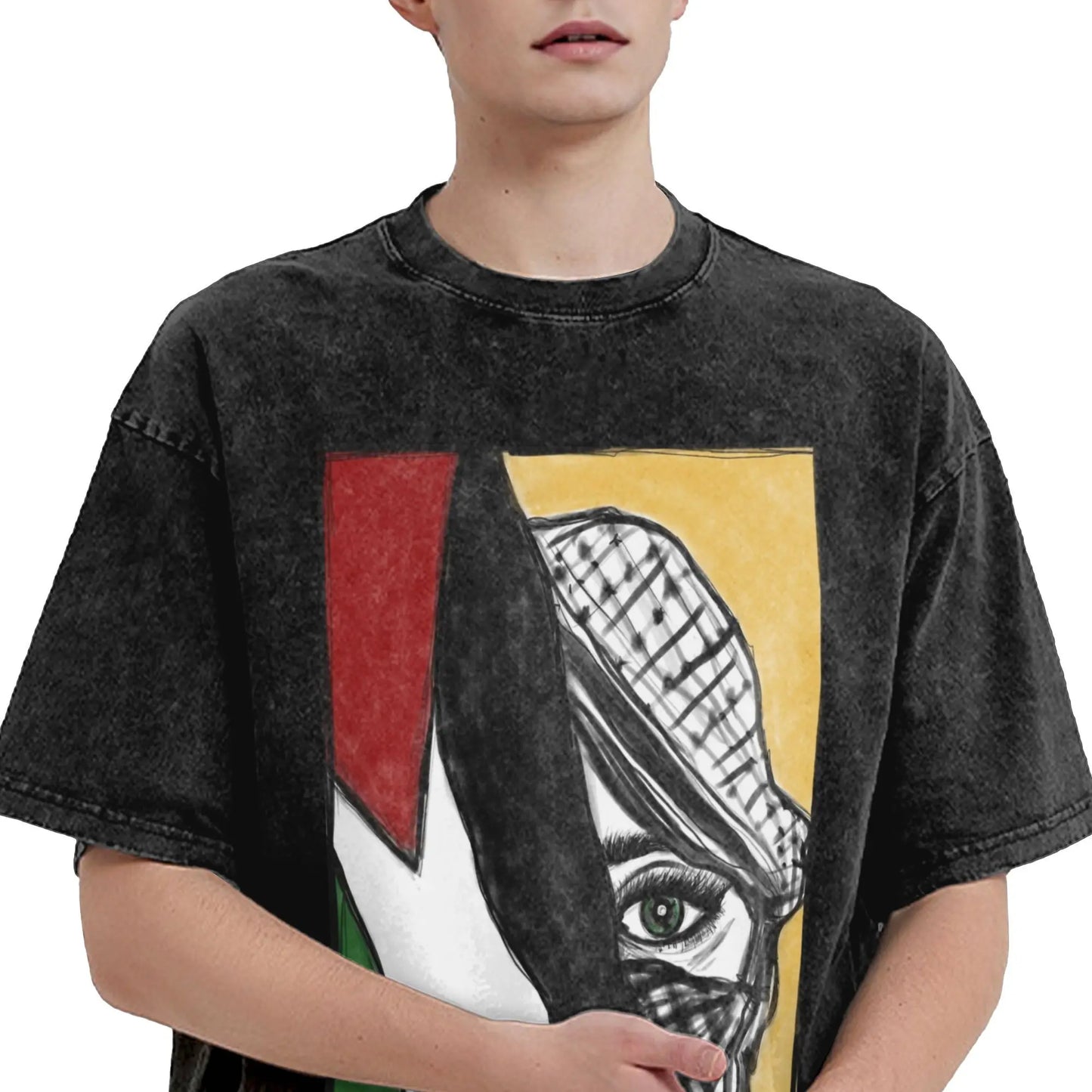 Palestine Flag Plus Size Tops