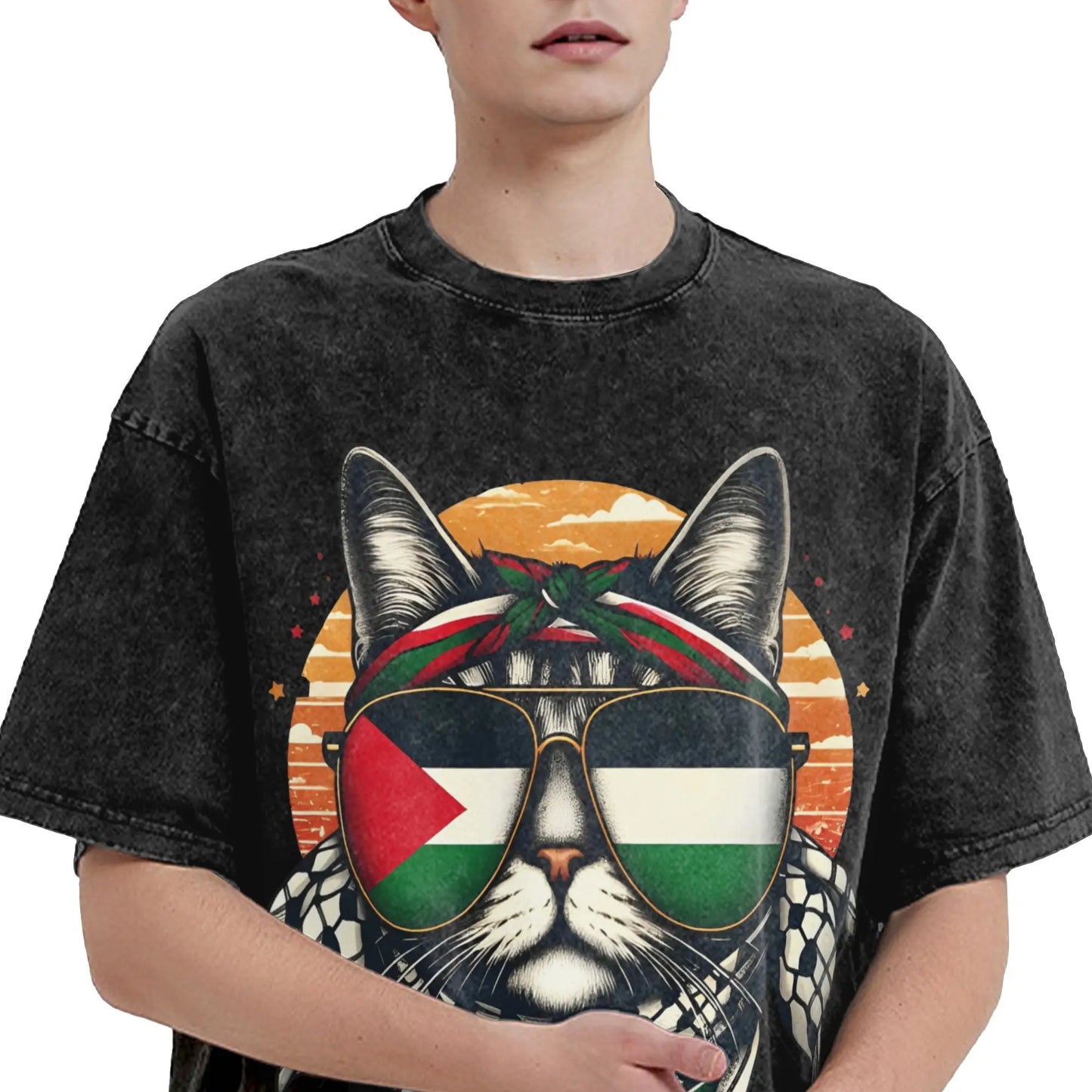 Palestine Cat Lovers Peace T-Shirt