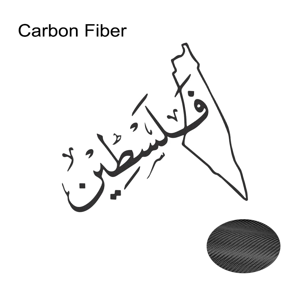 Palestine Map Car Creative Stickers