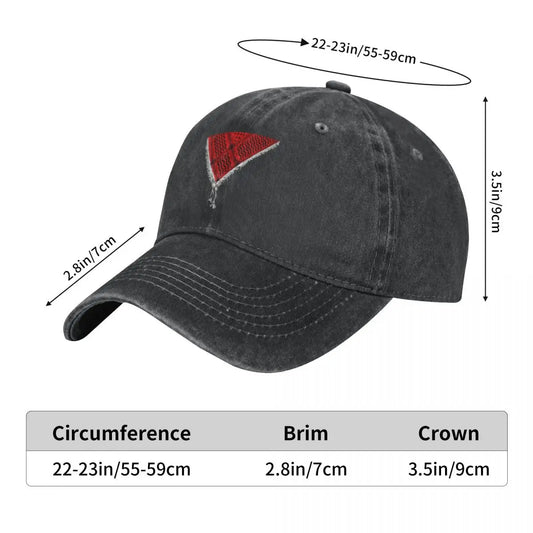 The Palestinian Red Triangle Casual Stylish A Baseball Cap