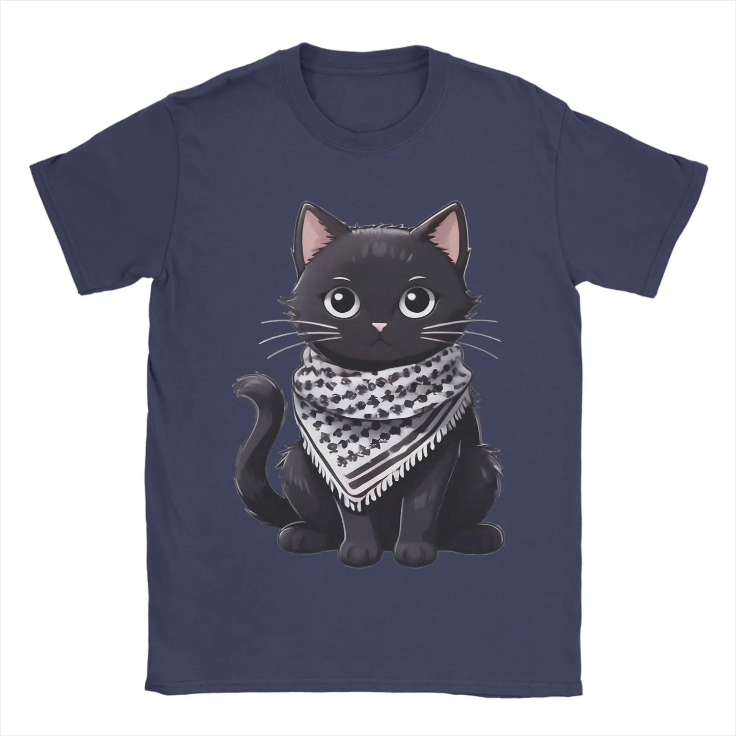 Palestine Cat Wearing the keffiyeh T-Shirts