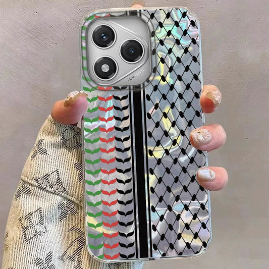 Hattah Keffiyeh Phone Case For Honor 400 Pro 200 Smart Magic5 Magic6 Magic7 Lite X9a X9b X9c X8a X8b X7c TPU Cover Flag