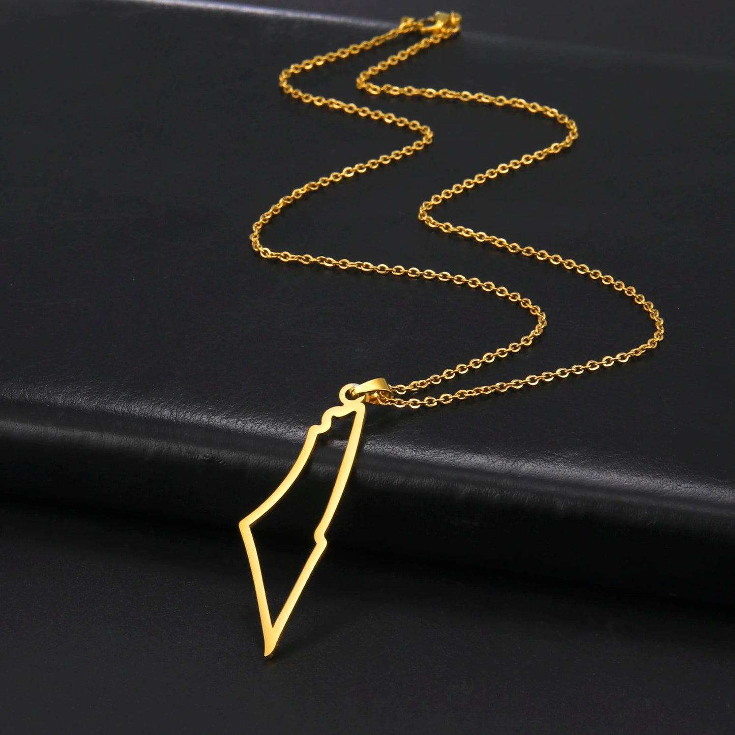 Kkjoy New Fashion Stainless Steel Necklace For Women Man Simple design Irregular Hollow Mountains Pendant Lover Jewelry Gifts