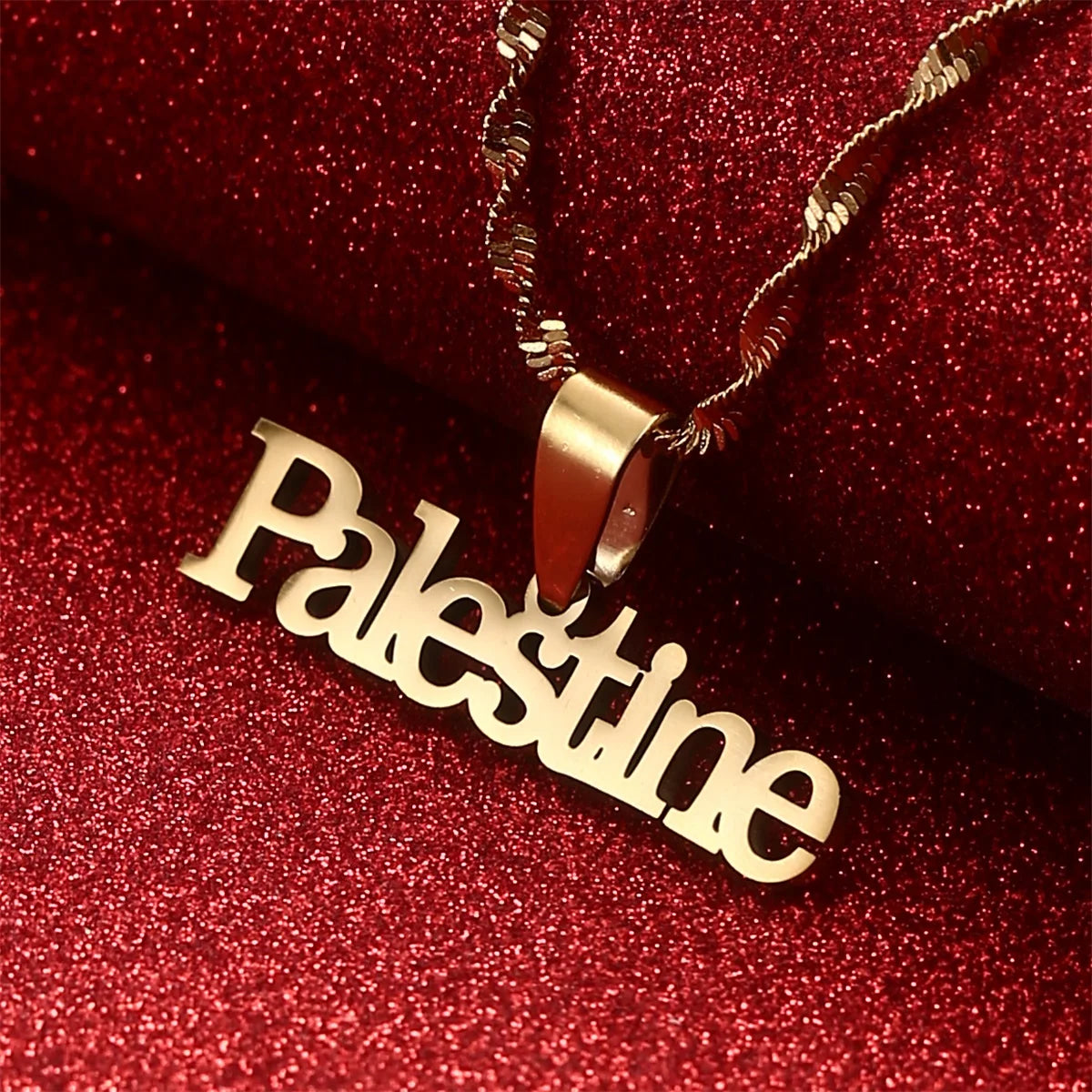 Two-Year Guarantee Palestine Vintage Map Pendant