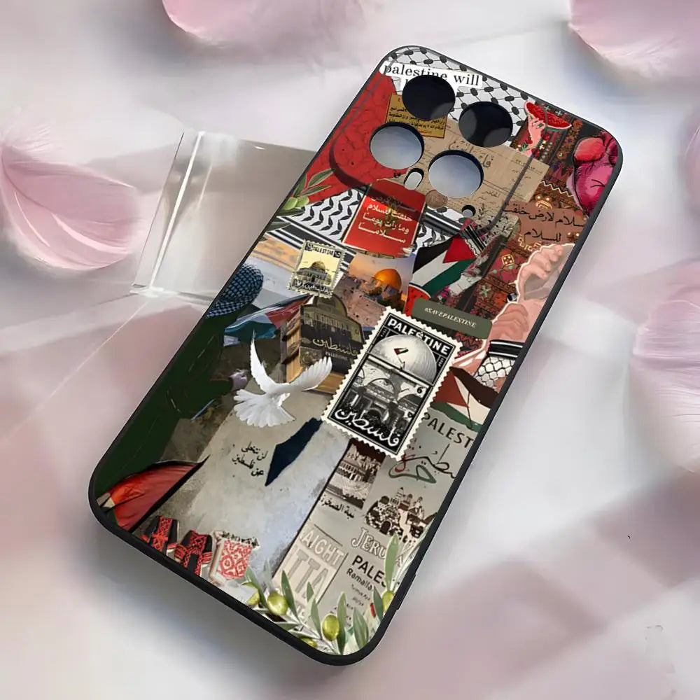Palestine Flag Phone Case For Xiaomi 15 14 13 12 11 T Lite Ultra Redmi Note 14 13 12 Pro ProPlus 12 10 C 5G Cover