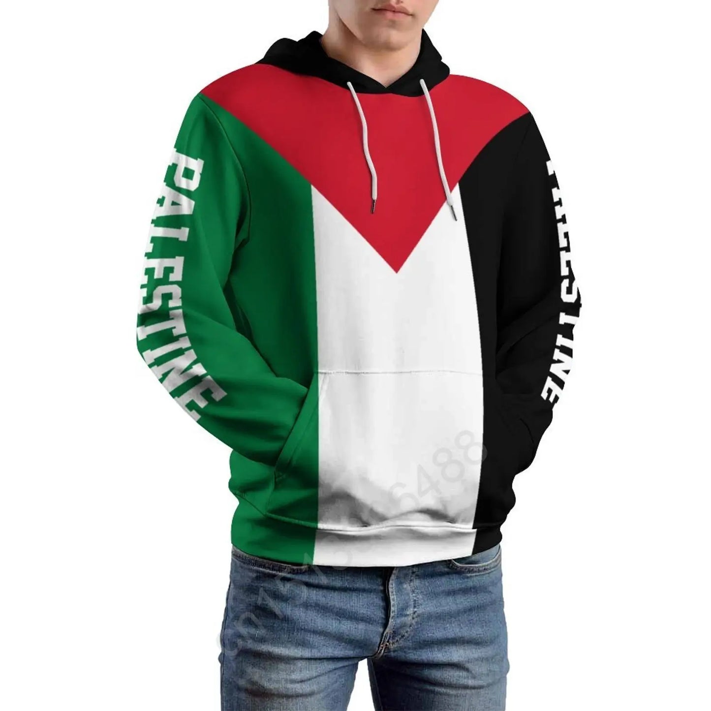 Palestine Flag 3D Hoodie