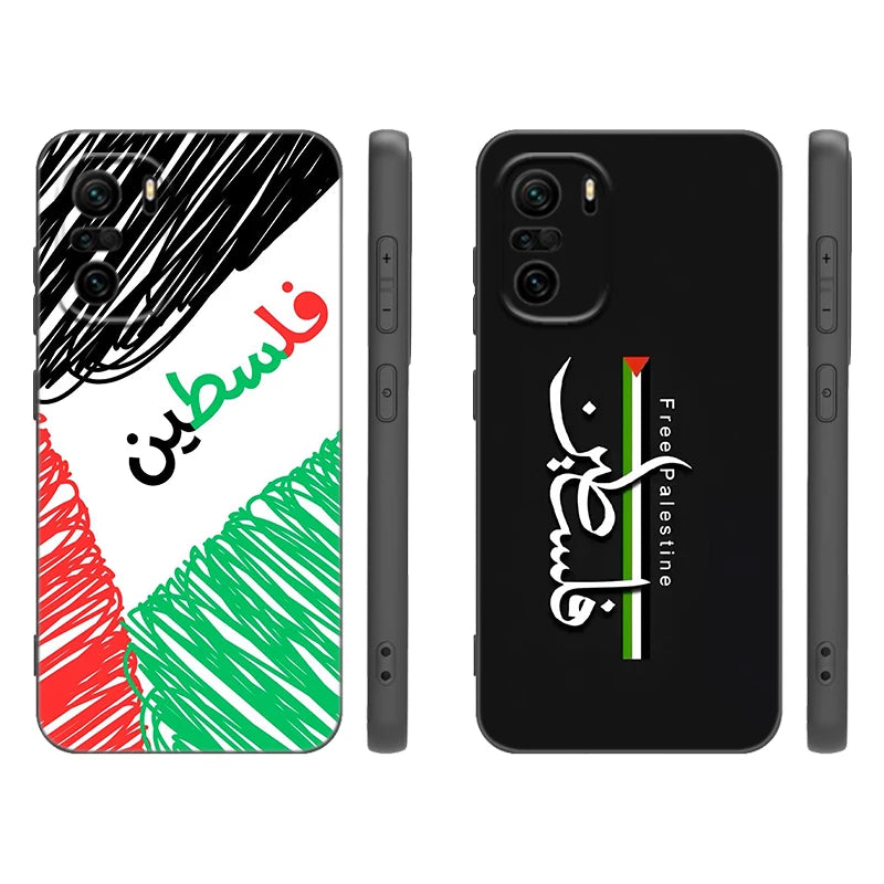 Palestine Flag MAP  Phone Case For Xiaomi POCO F3 X3 NFC X4 GT F5 F6 F7 M3 M4 M6 M7 X5 X7 Pro C40 C65 F4 M5 5G Cover