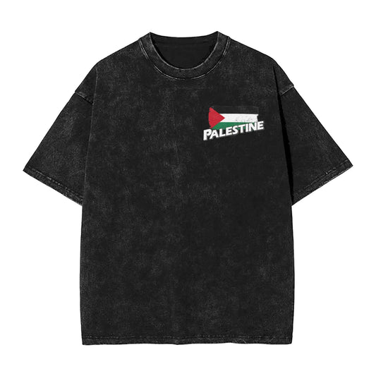 Palestine flag T Shirt Men 100% Cotton