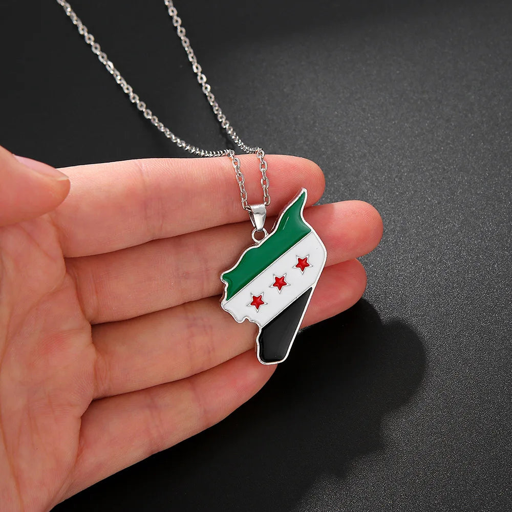 Map of Syria Palestine Pendant