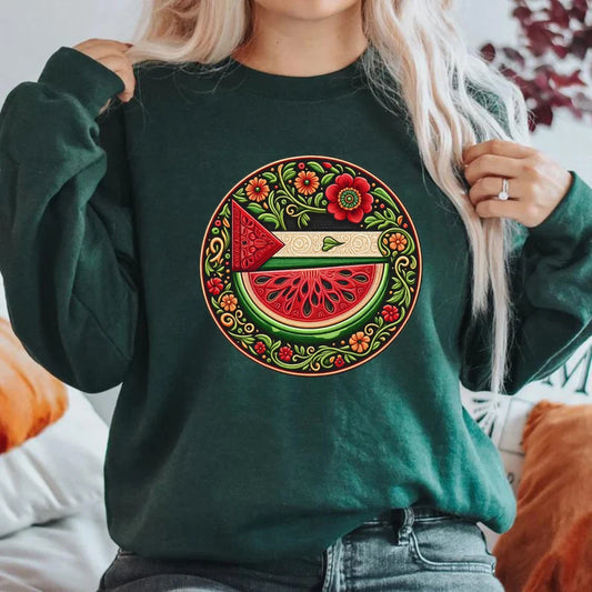Watermelon Symbol Freedom Sweatshirt