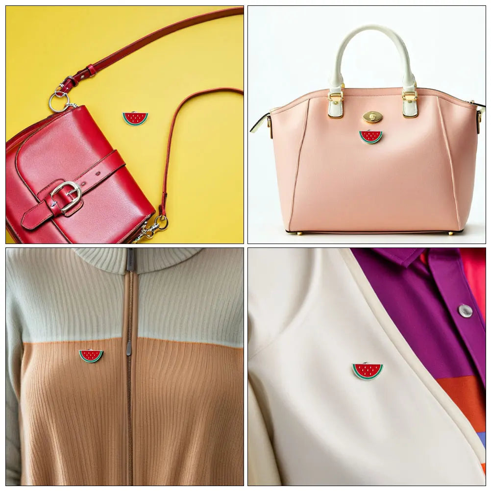 4 Pcs Watermelon Brooch