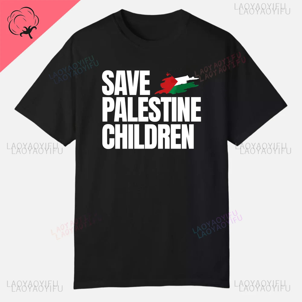 Palestine  Short Sleeve  Cotton T-shirt
