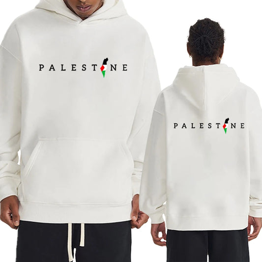2025 Palestine Flag Double Sided Print Hoodie