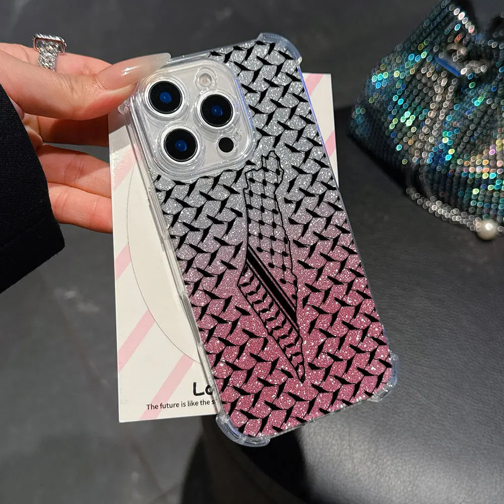 Fashion Hattah Keffiyeh Phone Case For iPhone Clear Back Cover