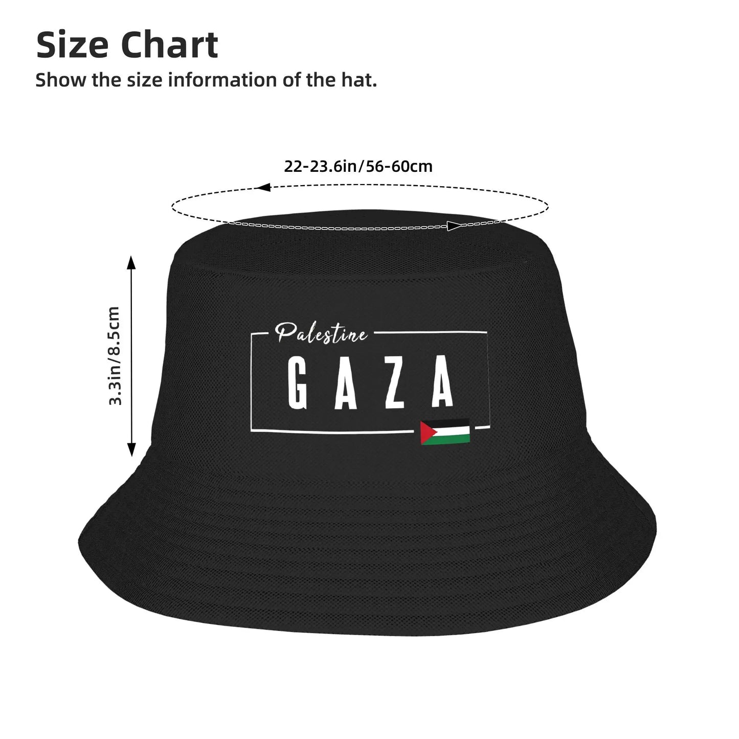 Gaza Palestine Flag Bucket Hat