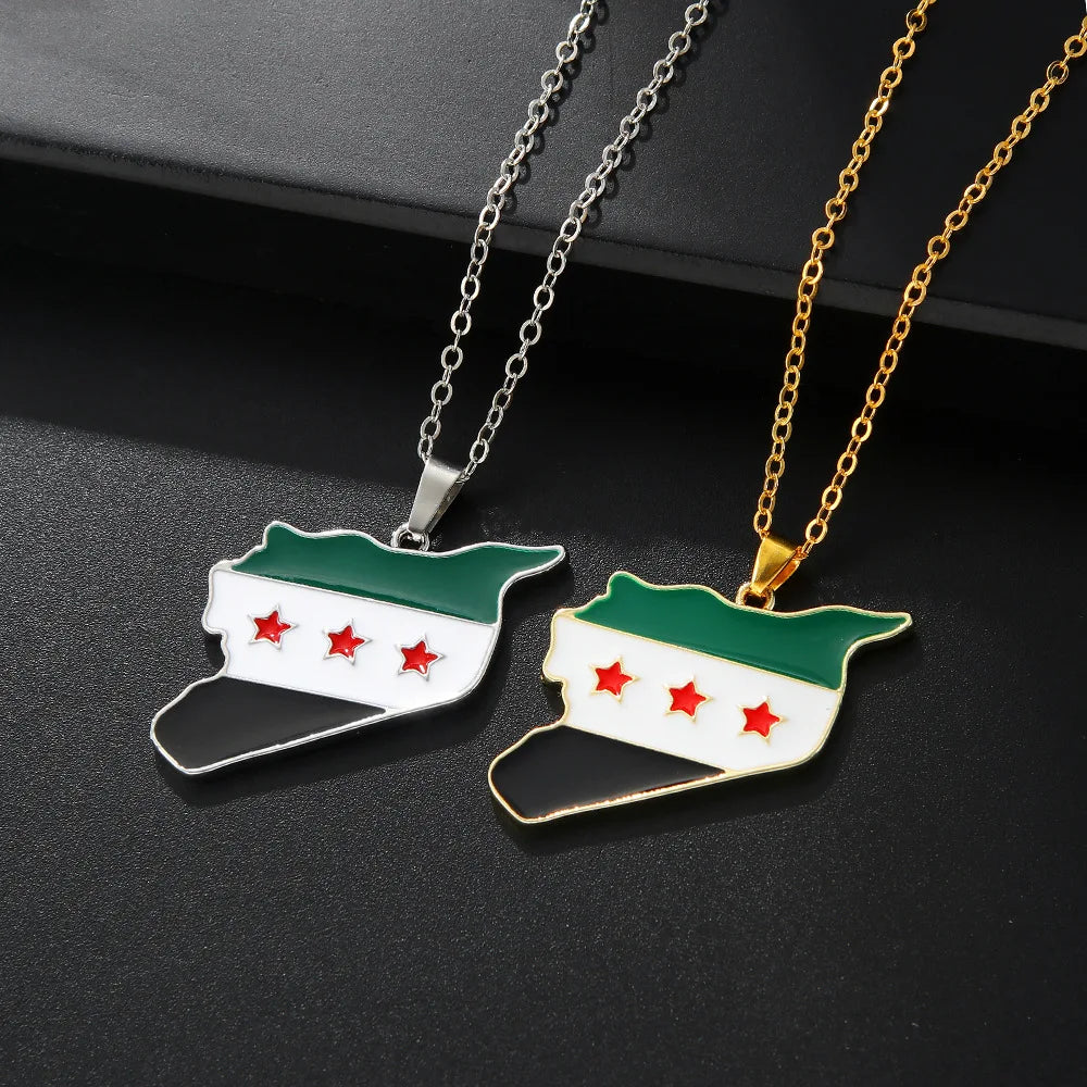 Map of Syria Palestine Pendant