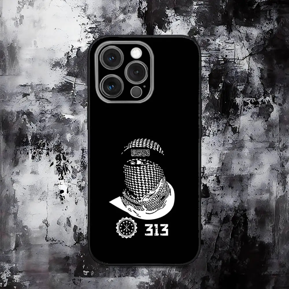 A-Abu O-Obaida Phone Case For iPhone 16,15,14,13,12,11,Pro,Max,Plus,X,XS,SE,E,Mini,Soft Silicone Black Case