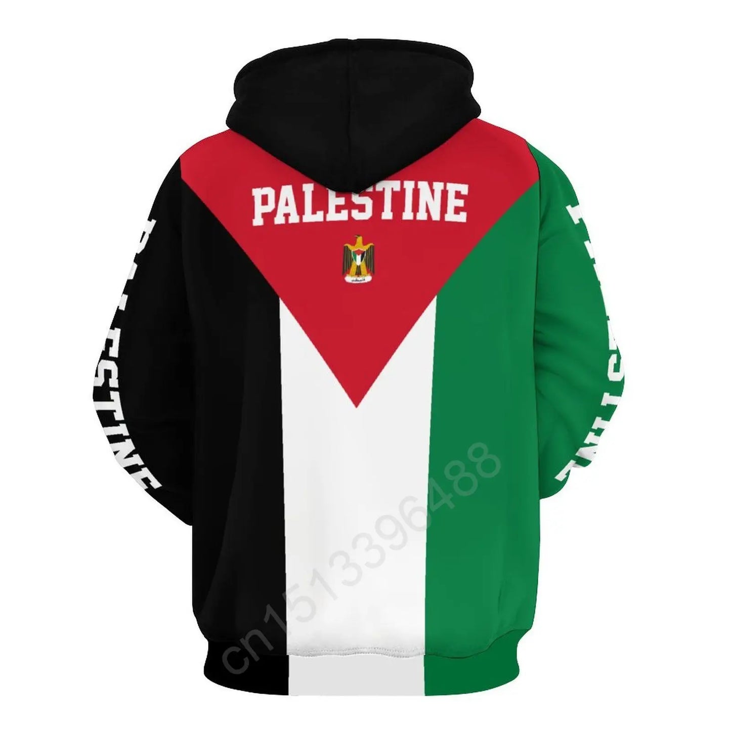 Palestine Flag 3D Hoodie
