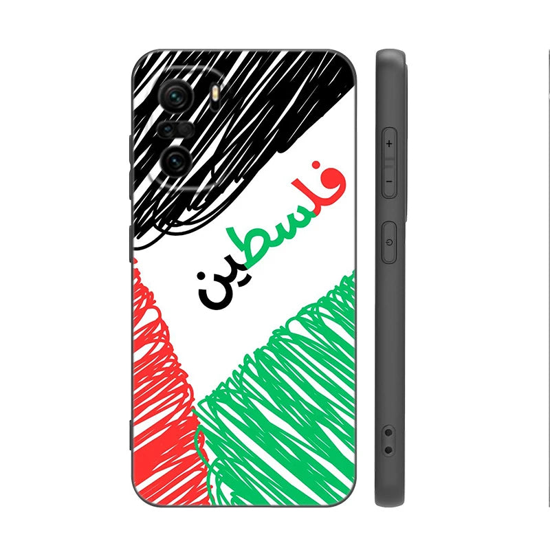 Palestine Flag MAP  Phone Case For Xiaomi POCO F3 X3 NFC X4 GT F5 F6 F7 M3 M4 M6 M7 X5 X7 Pro C40 C65 F4 M5 5G Cover