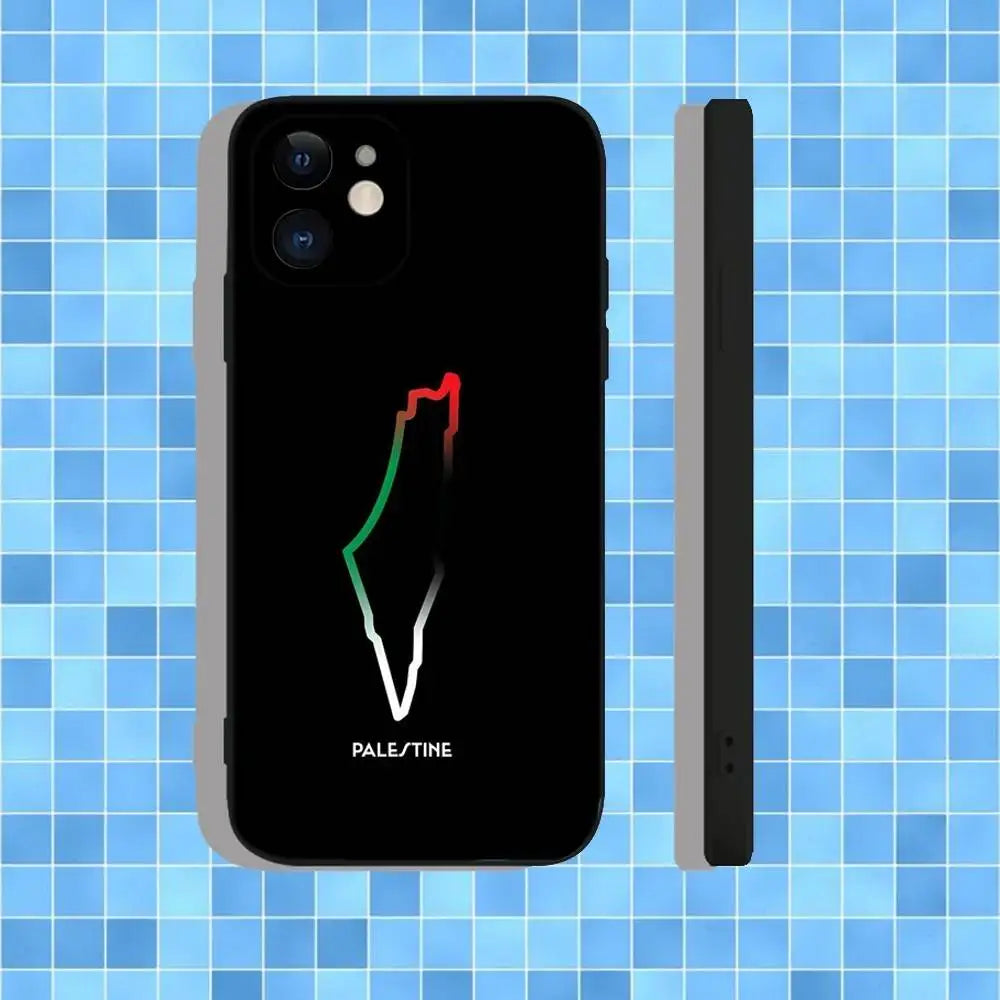 Embroidery. Flag Palestine's Phone Case For iPhone