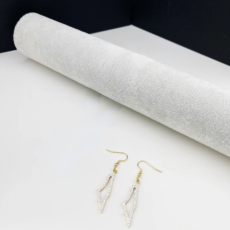 Palestine map frame necklace