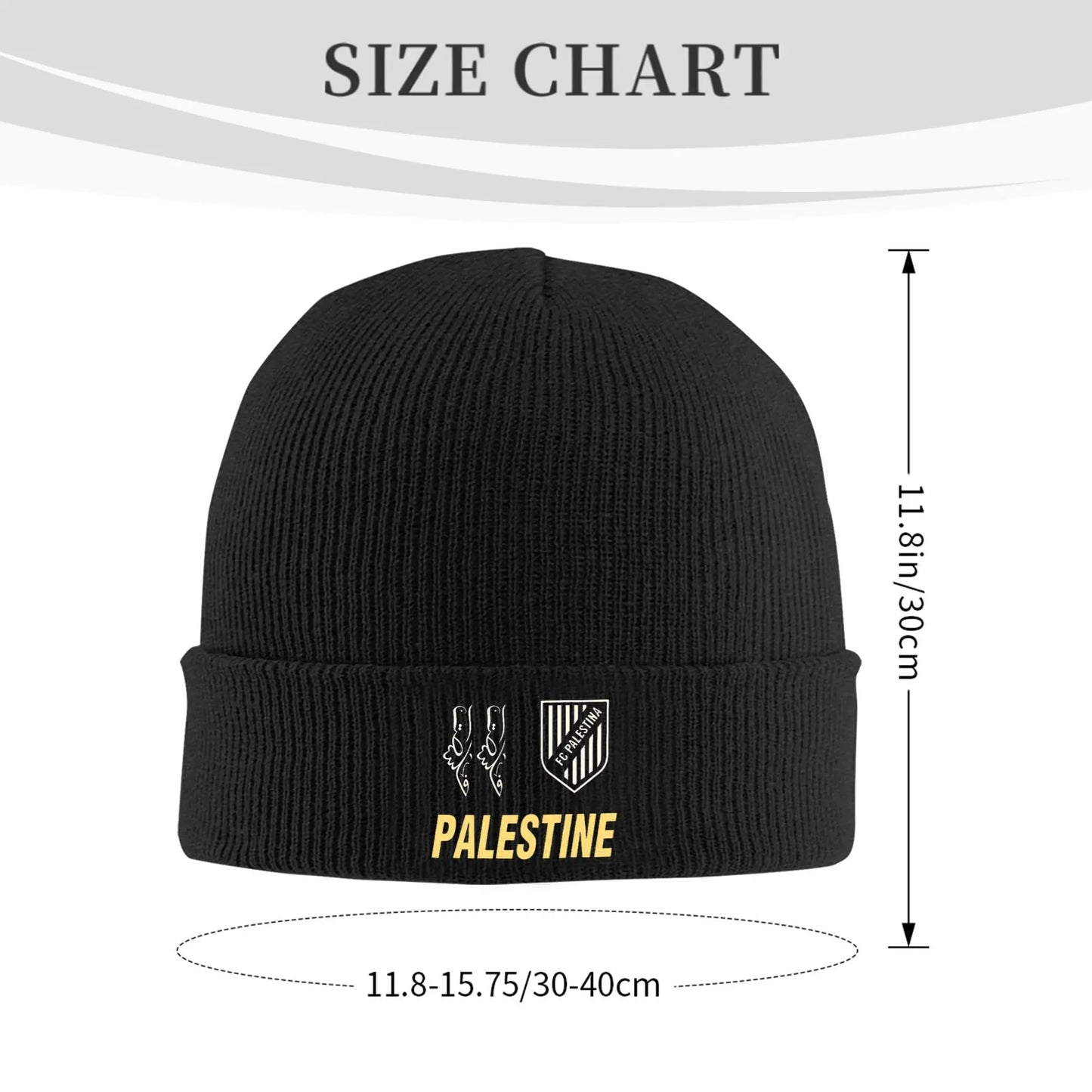 Palestine  hats Vintage Knit Hat Autumn Winter Kpop Caps