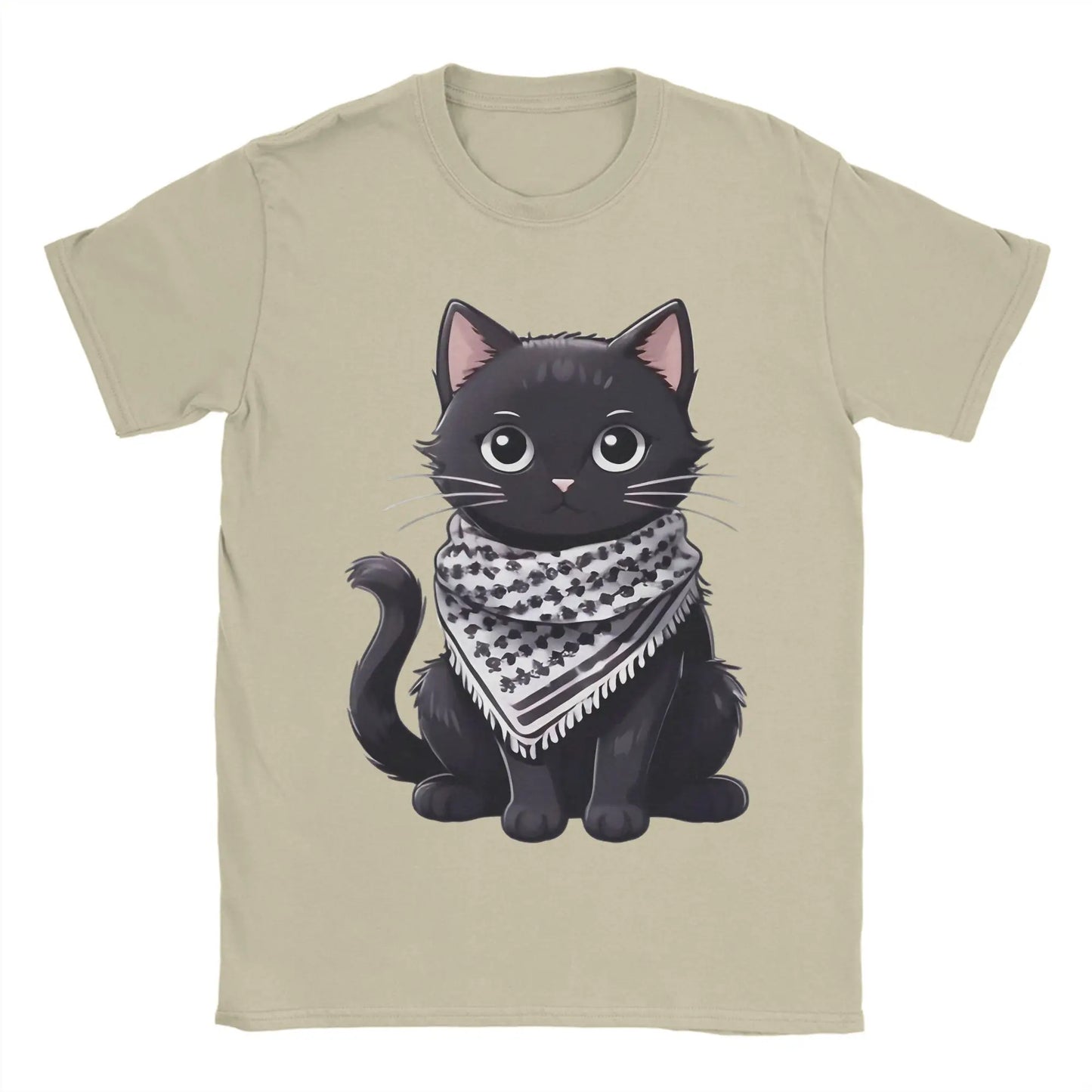 Palestine Cat Wearing the keffiyeh T-Shirts