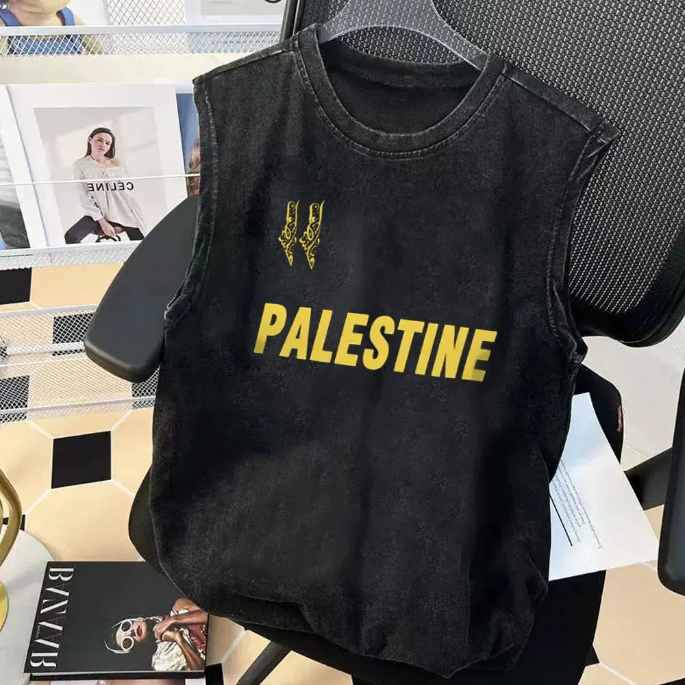 Palestine Heart Scribble Graphic T-Shirt