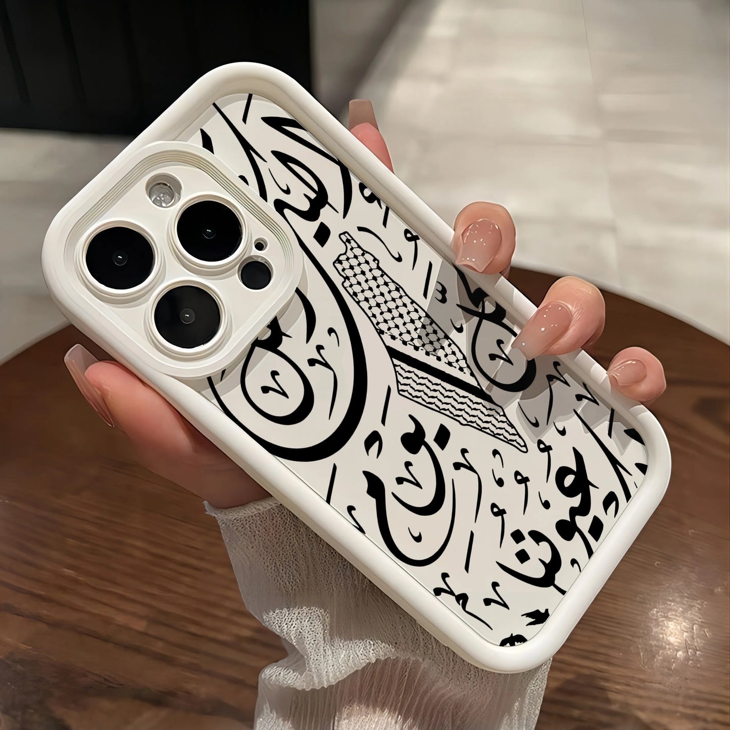 Hattah Keffiyeh Phone Case for IPhone  Soft TPU Back Cover With Hand Strap