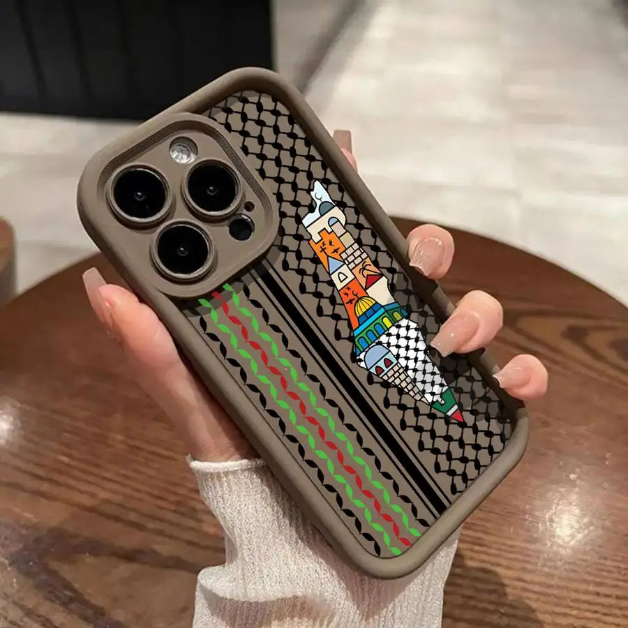 high quality Hattah Keffiyeh Phone Case for Apple iPhone TPU Soft Cover