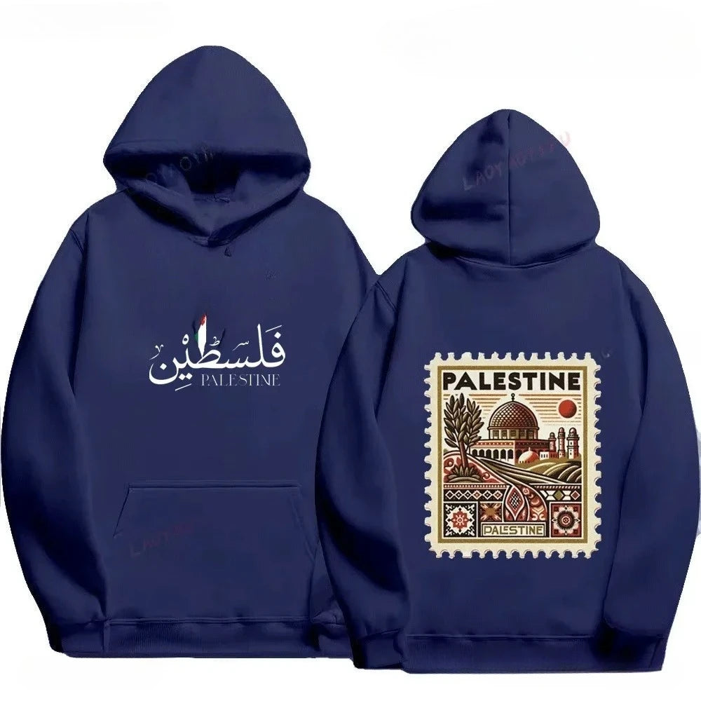 Palestine Unisex Vintage Casual Pullover Sweatshirts Palestine