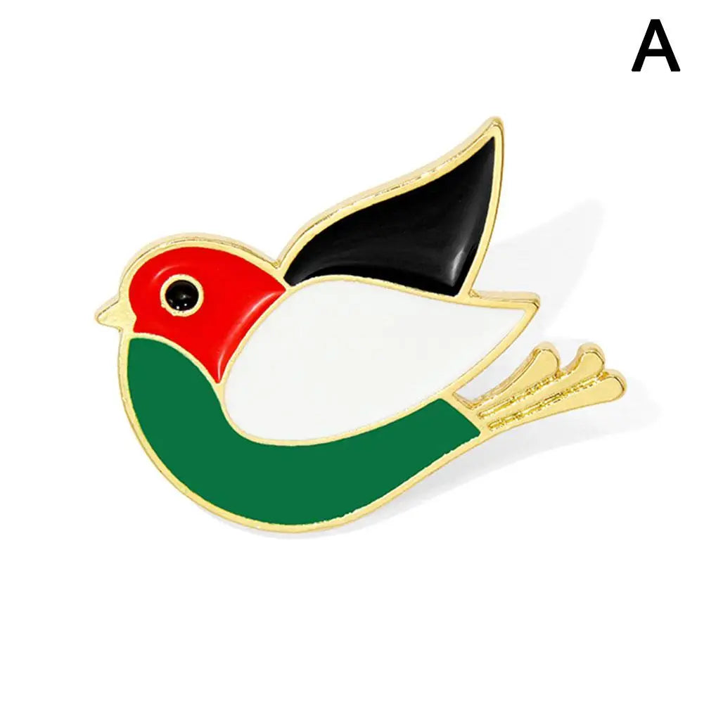 Geometric Peace 1934 Enamel Pins Brooch Watermelon Handala Boy Bird Bag Backpack Cartoon Lapel Badge Enamel Jewelry Gift
