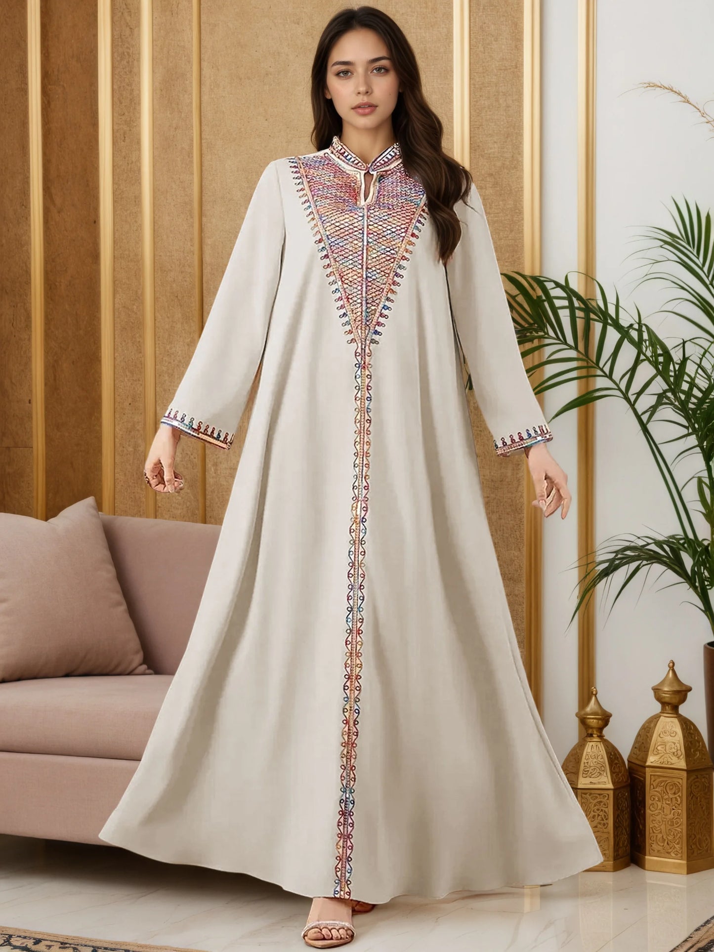 2025 New Moroccan Style Muslim Abaya