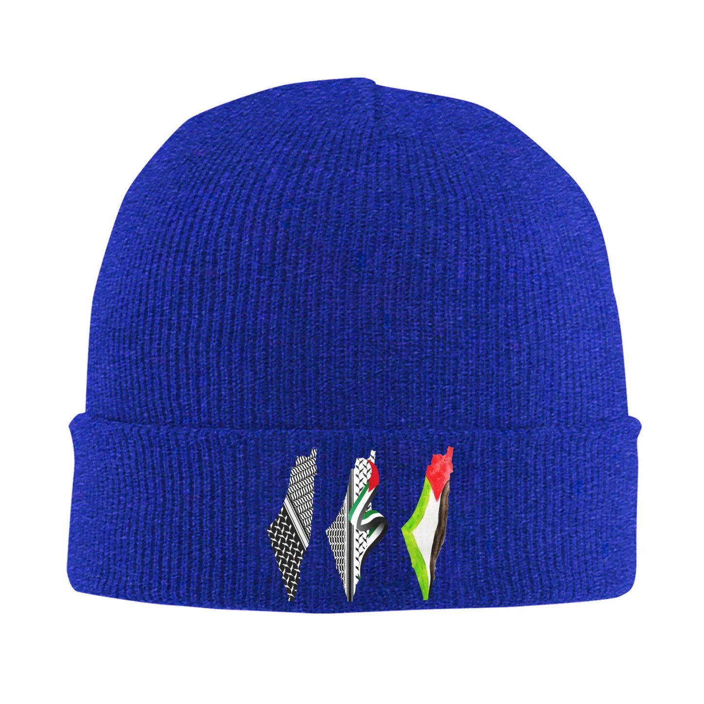 Map of Palestine And The Palestinians Knit Hat Vintage Caps