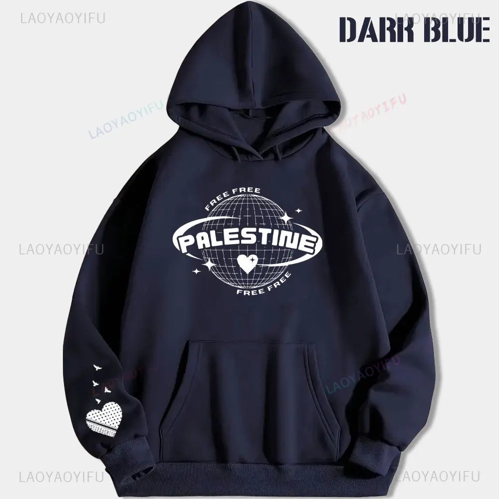 Palestine Peace Loving Printed Hoodie