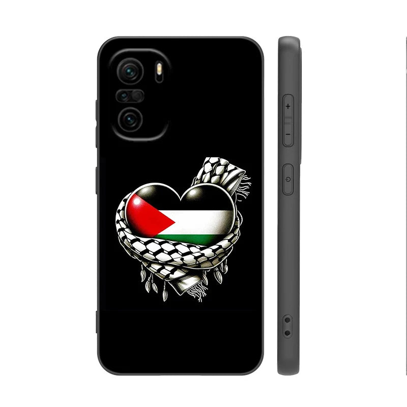 Palestine Flag MAP  Phone Case For Xiaomi POCO F3 X3 NFC X4 GT F5 F6 F7 M3 M4 M6 M7 X5 X7 Pro C40 C65 F4 M5 5G Cover