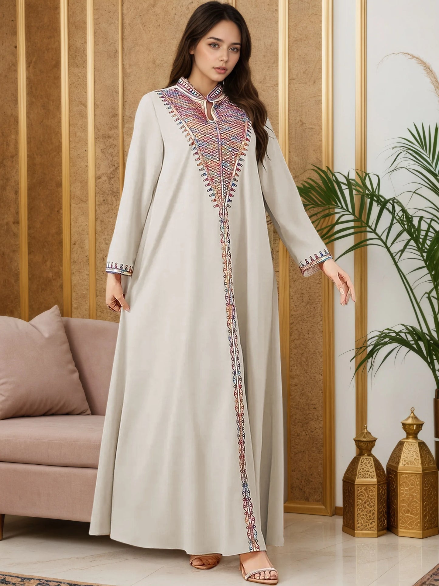 2025 New Moroccan Style Muslim Abaya