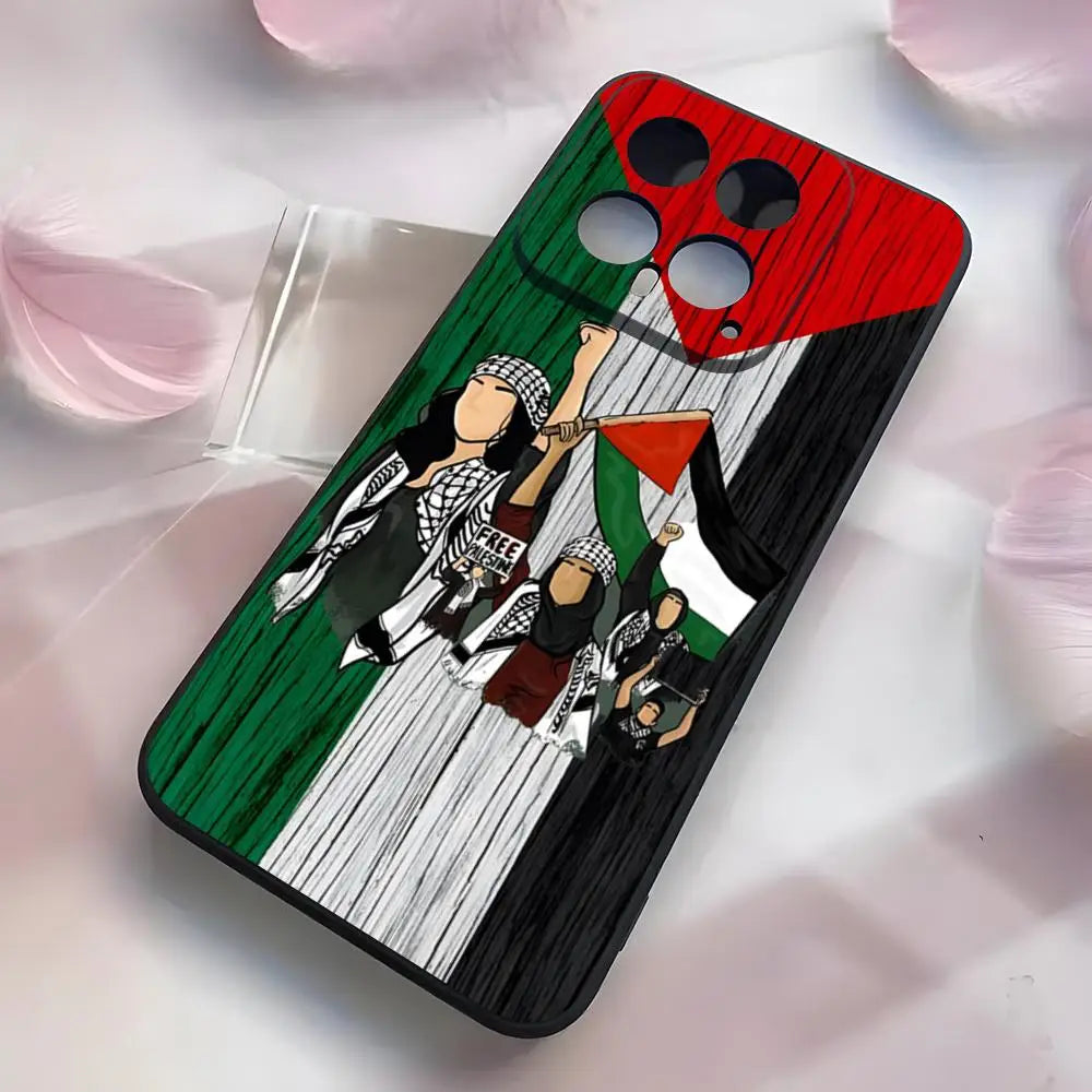 Palestine Flag Phone Case For Xiaomi 15 14 13 12 11 T Lite Ultra Redmi Note 14 13 12 Pro ProPlus 12 10 C 5G Cover