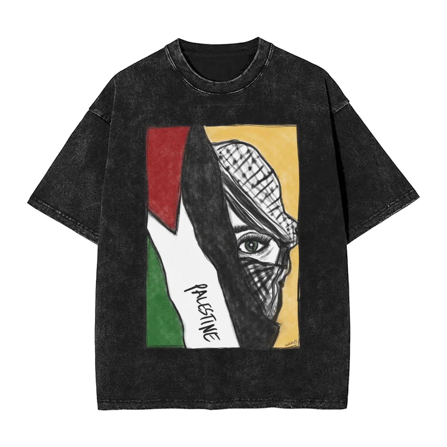 Palestine Flag Plus Size Tops